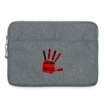 Gegen Belästigung - Laptoptasche 15" - Grau meliert - Vorne