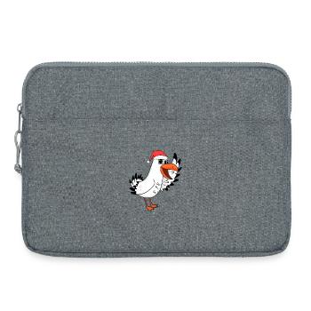 Möwe Weihnachten Nordsee Norddeutschland - Laptoptasche 15" - Grau meliert - Vorne