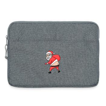 Santa Claus Butt Funny - Laptop bag 15" - heather grey - Front
