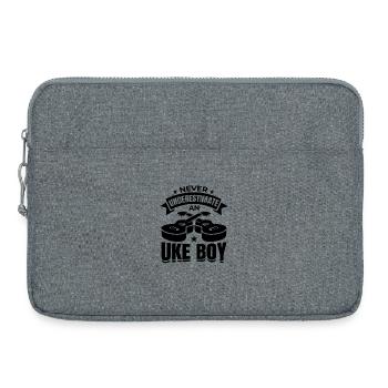 Ukulele Boy - Laptop bag 15" - heather grey - Front