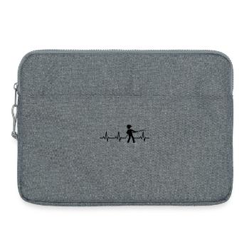 Feuerwehr Pulsschlag - Laptoptasche 15" - Grau meliert - Vorne