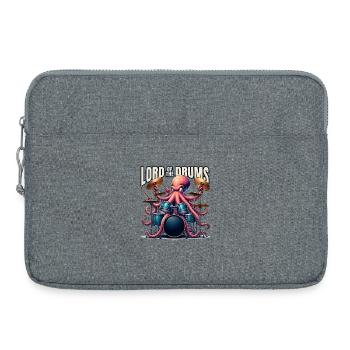 Oktopus am Schlagzeug – Lord of the Drums - Laptoptasche 15" - Grau meliert - Vorne