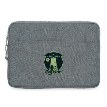 Stay Weird - OVNI, Alien - Sacoche pour ordinateur portable 15 pouces - gris chiné - Devant