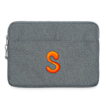 Lettre S Lettre initiale - Sacoche pour ordinateur portable 15 pouces - gris chiné - Devant