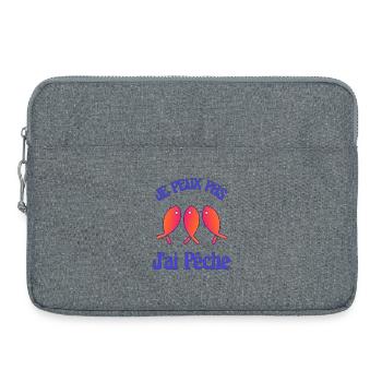 FISHING. I CAN'T - Laptop bag 15" - heather grey - Front