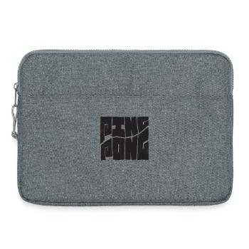 Tennis de table avec batte de tennis de table Ping Pong - Sacoche pour ordinateur portable 15 pouces - gris chiné - Devant