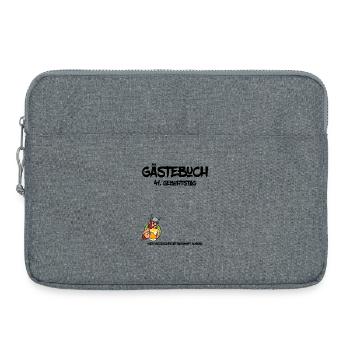41. Geburtstag | Gästebuch Design - Laptoptasche 15" - Grau meliert - Vorne