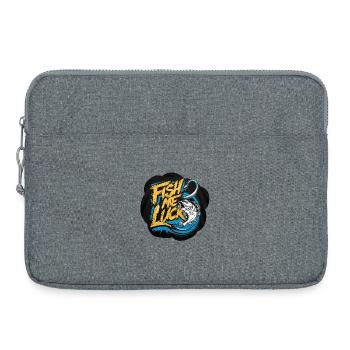 fish Man fishman Fish and Luck - Laptop bag 15" - heather grey - Front