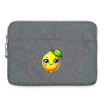 Citron Citrons - Sacoche pour ordinateur portable 15 pouces - gris chiné - Devant