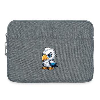 Cheeky Eagle Chick - Laptop bag 15" - heather grey - Front