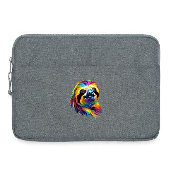 Sloth Colorful Colors Pop Art Lazy Sloths - Laptop bag 15" - heather grey - Front