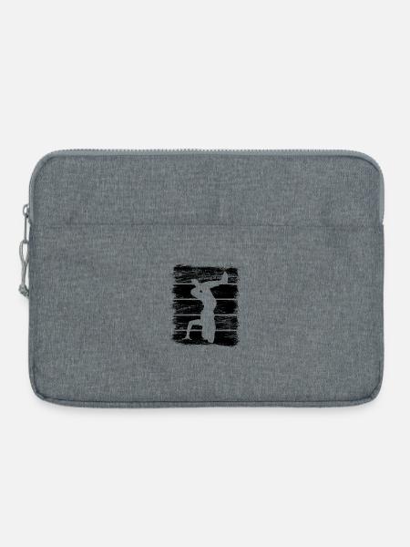 Breakdancer Skizze - Laptoptasche 15" - Grau meliert