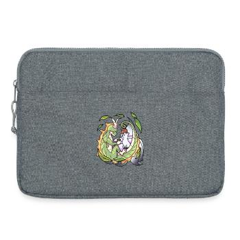 Drache & Fuchs Japan Art - Laptoptasche 15" - Grau meliert - Vorne