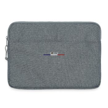 Flag France Eiffel Tower Parisian Elegance - Laptop bag 15" - heather grey - Front