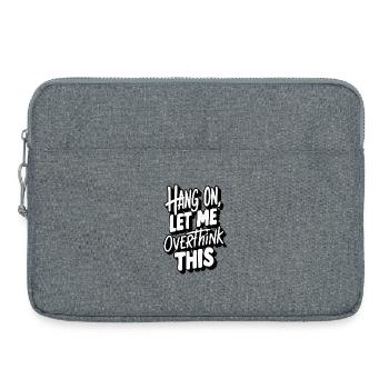 Motivational Text Leisure African Style - Laptop bag 15" - heather grey - Front