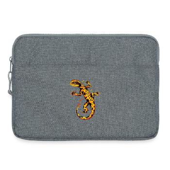 Salamandres, tritons, amphibiens à queue, salamandres de feu - Sacoche pour ordinateur portable 15 pouces - gris chiné - Devant