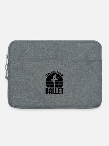 Balletttänzerin Witz - Laptoptasche 15" - Grau meliert