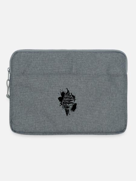 Eiswaffel Softeis - Laptoptasche 15" - Grau meliert
