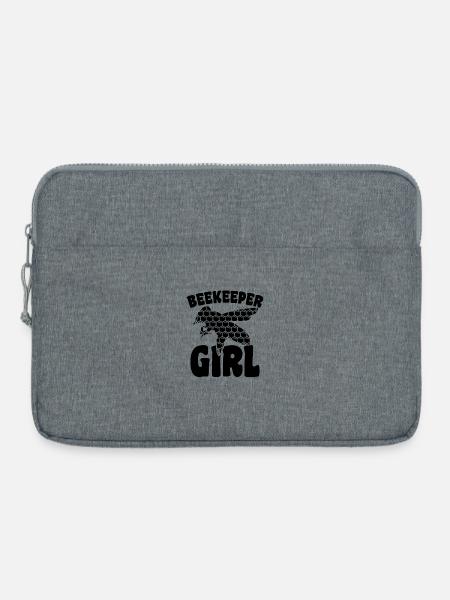Imker Mädchen - Laptoptasche 15" - Grau meliert