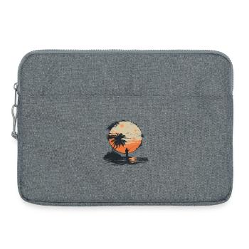 Fischen Grafik - Laptoptasche 15" - Grau meliert - Vorne