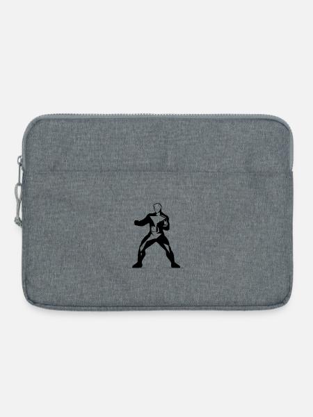 Kickboxen - Laptoptasche 15" - Grau meliert