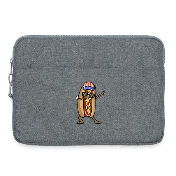 Hotdog 4. Juli - Laptoptasche 15" - Grau meliert - Vorne