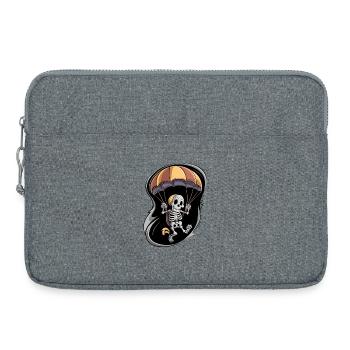 Squelette spécial avec parapluie et jour de l’Ascension - Sacoche pour ordinateur portable 15 pouces - gris chiné - Devant