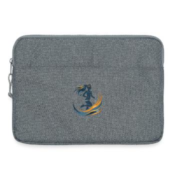 Coureur graphique - Sacoche pour ordinateur portable 15 pouces - gris chiné - Devant