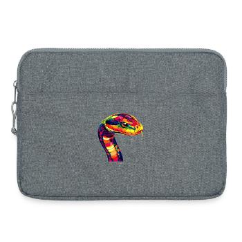 Serpent Python Cobra Mamba Serpent à sonnettes Serpent - Sacoche pour ordinateur portable 15 pouces - gris chiné - Devant