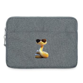Serpent Python Cobra Mamba Serpent à sonnettes Serpent - Sacoche pour ordinateur portable 15 pouces - gris chiné - Devant