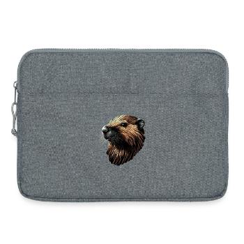 Castor Motif Castor Chuchoter Rongeurs Mignon Castor - Sacoche pour ordinateur portable 15 pouces - gris chiné - Devant