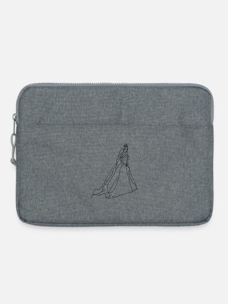Prinzessin - Laptoptasche 15" - Grau meliert