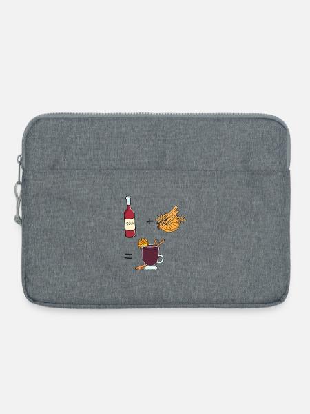 Glühwein - Laptoptasche 15" - Grau meliert