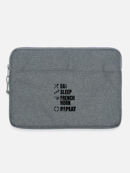 Hornspieler Routine - Laptoptasche 15" - Grau meliert