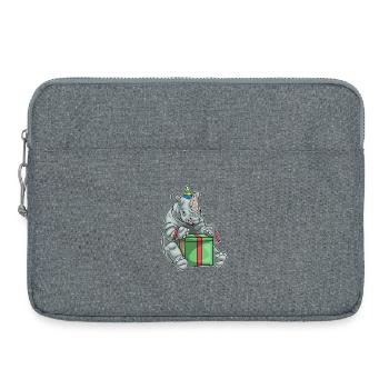 Forfait anniversaire Rhino - Sacoche pour ordinateur portable 15 pouces - gris chiné - Devant