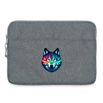 Loup - Sacoche pour ordinateur portable 15 pouces - gris chiné - Devant