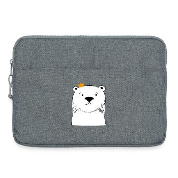 Ours polaire Theodore - Sacoche pour ordinateur portable 15 pouces - gris chiné - Devant