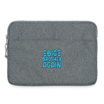 WIEDER GROSSER BRUDER wieder großer Bruder - Laptoptasche 15" - Grau meliert - Vorne