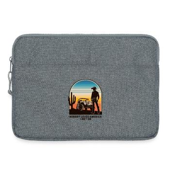 Cow-boy - Sacoche pour ordinateur portable 15 pouces - gris chiné - Devant