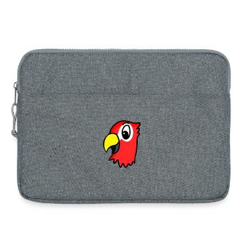 Tête de perroquet - Sacoche pour ordinateur portable 15 pouces - gris chiné - Devant