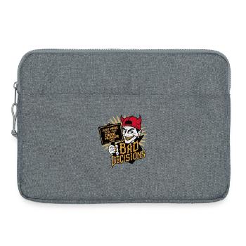 Humour noir et mauvaises décisions Drôle Devil Design - Sacoche pour ordinateur portable 15 pouces - gris chiné - Devant