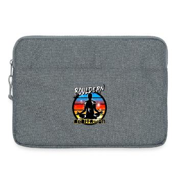 Bouldern - Laptoptasche 15" - Grau meliert - Vorne