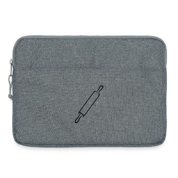 Croquis de rouleau à pâtisserie - Sacoche pour ordinateur portable 15 pouces - gris chiné - Devant