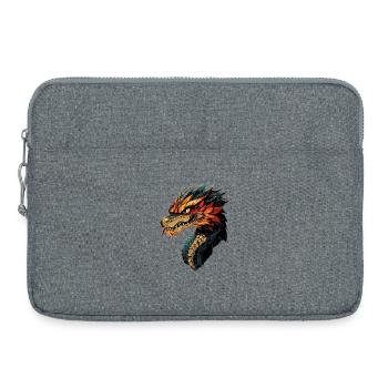 Dragon Mythical Creature Dragon Lover Fire Dragon - Laptop bag 15" - heather grey - Front