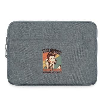 Stay Groovy Retro Complaints Closed - Laptop bag 15" - heather grey - Front