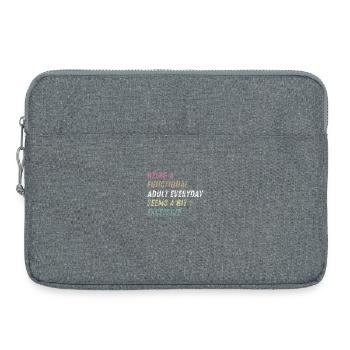 Functional Adult Every Day Seems a Bit Excessive - Laptoptasche 15" - Grau meliert - Vorne