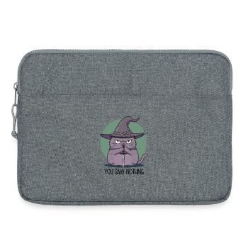 You Saw Nothing - jeu de rôle de chat magique - Sacoche pour ordinateur portable 15 pouces - gris chiné - Devant