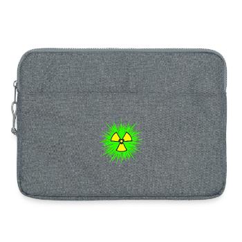 Nucléaire Radiochimie Nucléaire Nucléaire Signes - Sacoche pour ordinateur portable 15 pouces - gris chiné - Devant