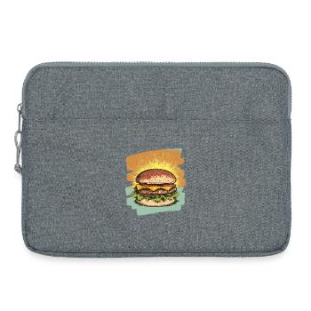 Burger Retro - Laptoptasche 15" - Grau meliert - Vorne