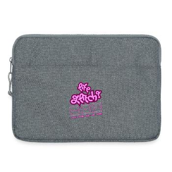 Life Glitch Keyboard - Laptop bag 15" - heather grey - Front
